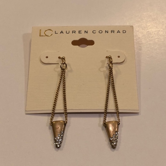 LC Lauren Conrad Simulated Diamond Drop Earrings - Picture 6 of 8
